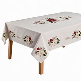 Toalha de Mesa Retangular Allegra 1,40X2,50M Havan Casa - Flor de Natal