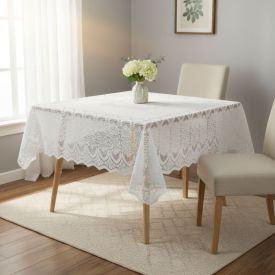 Toalha de Mesa Arabesco 1,60M X 1,60M Havan Casa - Branco