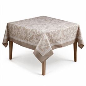 Toalha de Mesa Quadrada 1,80X1,80 m Clean Renova Döhler - Lana Bege