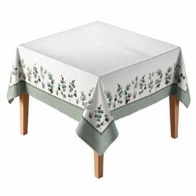 Toalha de Mesa Quadrada 1,80X1,80 m Clean Renova Döhler - Folhas Verdes