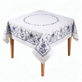 Toalha de Mesa Quadrada 1,40X1,40M Clean Döhler - Chintz Azul Novo