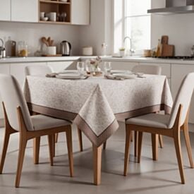 Toalha de Mesa Quadrada 1,40X1,40M Clean Döhler - Desenho Café