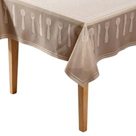 Toalha de Mesa Retangular 150X220m Madri Havan Casa - Bege