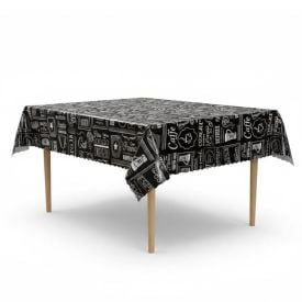 Toalha de Mesa Térmica 1,38M X 3,00M Salehtex - Café Expresso Preto