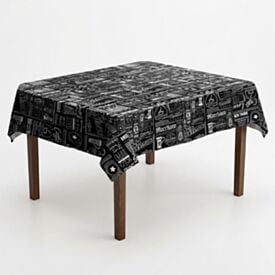 Toalha de Mesa Térmica 1,38X1,38 m Salehtex - Café Expresso Preto
