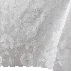 Toalha de Mesa Térmica 1,38X1,38 m Salehtex - Prata Jacquard