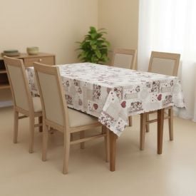 Toalha de Mesa Térmica 1,38M X 2,10M Salehtex - Coração Patchwork