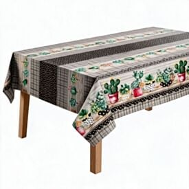 Toalha de Mesa Térmica Retangular 1,38Mx2,10M Salehtex - Cactus