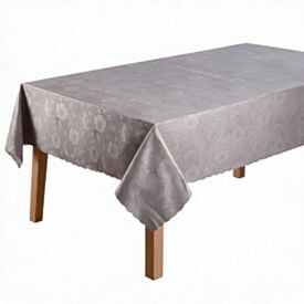 Toalha de Mesa Térmica Retangular 1,38Mx2,10M Salehtex - Bege Jacquard