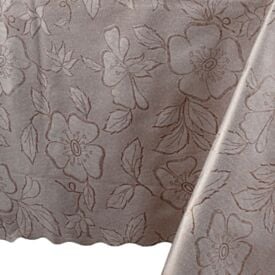 Toalha de Mesa Térmica Retangular 1,38Mx2,10M Salehtex - Bege Jacquard
