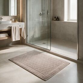 Toalha de Piso para Banheiro 45X68cm Spazio Havan Casa - Prata