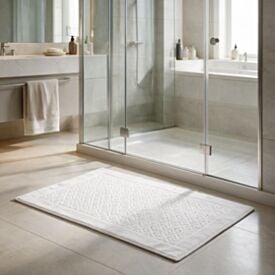 Toalha de Piso para Banheiro 45X68cm Spazio Havan Casa - Branco Chronos