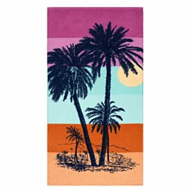 Toalha de Praia Aveludada 100% Algodão Döhler - Coqueiro