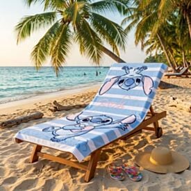 Toalha de Praia Infantil Aveludada Lepper - Stitch