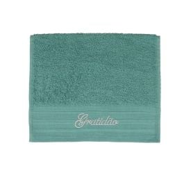 Toalha de Lavabo Bordada Desejos Havan Casa - Verde Gratidão