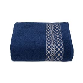 Toalha de Rosto 100% Algodão Lisboa Havan Casa - Azul Marinho