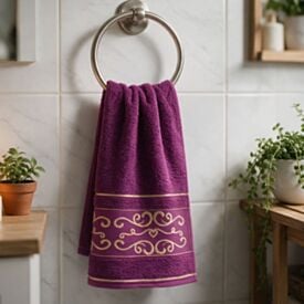 Toalha de Rosto 48X72cm Napole Havan Casa - Rosa Pink