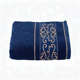 Toalha de Rosto 100% Algodão Napole Havan Casa - Azul Noite