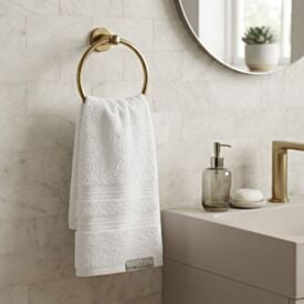 Toalha de Rosto 100% Algod&atilde;o Unika Karsten 1 P&ccedil; - Branco