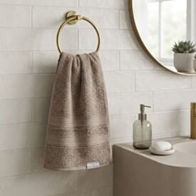 Toalha de Rosto 100% Algodão Unika Karsten 1 Pç - Taupe