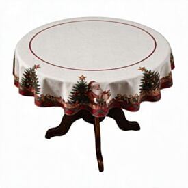 Toalha de Mesa Redonda Natal Encantado 1,50M Havan Casa - Noel
