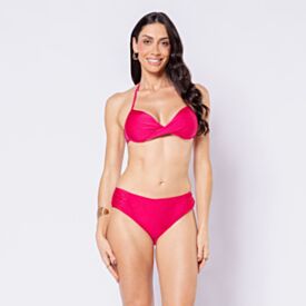 Top Biquíni Meia Taça Torcido Camila Moretti Rosa Pink