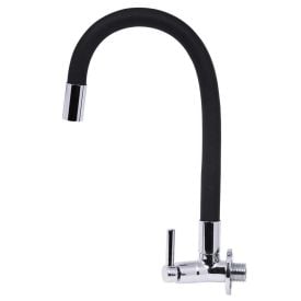 Torneira de Cozinha Flexível Liege Parede - Preto