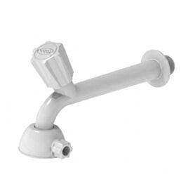 Torneira para Parede com Chuveirinho 15Cm 1/2" Durin - BRANCO