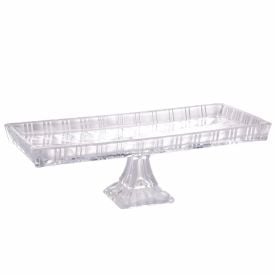 Travessa de Cristal com Pé Lyor Dragon - Transparente