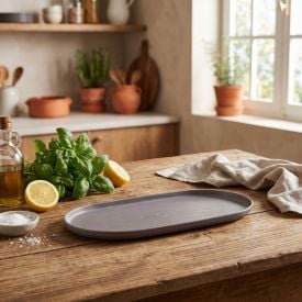 Travessa Oval Lines 24Cm Lyor - Sortido