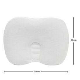 Travesseiro Anatômico Viscoelástico Hipoalérgico Buba 28Cm - Branco