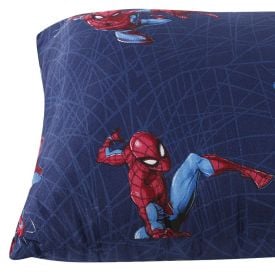 Travesseiro Infantil 100% Poliéster Disney Hedrons - Homem Aranha Teia