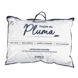 Travesseiro Toque de Pluma 50Cm X 70Cm Havan Casa - Branco
