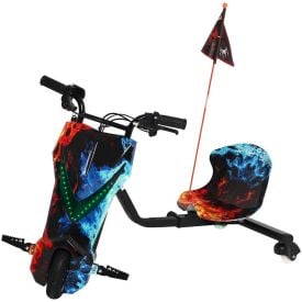 Triciclo Elétrico Drift 250W com 3 Velocidades - Fogo