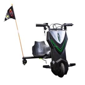 Triciclo Elétrico Drift 3 Velocidades 350W Bateria 36V Lítio - Preto