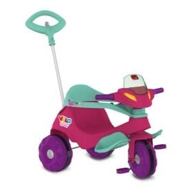 Triciclo Velobaby Passeio e Pedal Rosa Bandeirante - 357