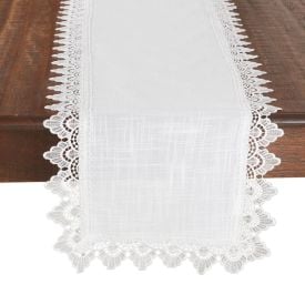 Trilho de Mesa 40 X 130Cm Renda Guipir Havan Casa - Paris