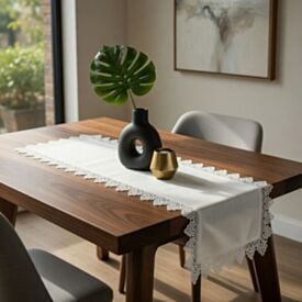 Trilho de Mesa 40Cm X 1,30M Renda Guipir Havan Casa - Veneza