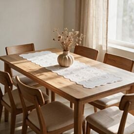 Trilho de Mesa 50Cm X 1,25M Arabesco Havan Casa - Branco