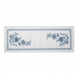 Trilho de Mesa Athenas 45Cm X 1,20M Dohler - Chintz Azul
