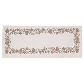 Trilho de Mesa Athenas 45Cm X 1,20M Dohler - Floral Marrom