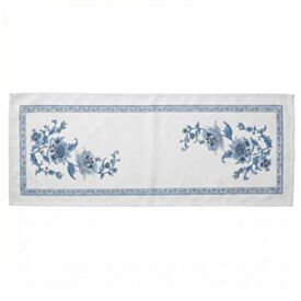 Trilho de Mesa Athenas 45Cm X 1,20M Dohler - Chintz Azul