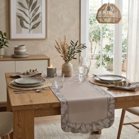Trilho de Mesa Viena 40X120 cm Havan Casa - Folhas