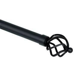 Varão Extensivo 1,60 A 3,00M Coroa Evolux - Preto