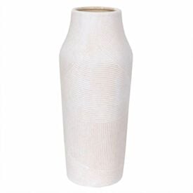 Vaso em Cerâmica Florarte 32,5Cm - Off White