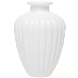 Vaso Esférico Leitoso Wolff - Branco
