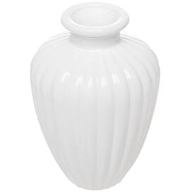 Vaso Esférico Leitoso Wolff - Branco