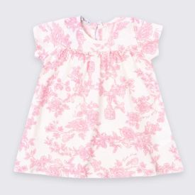 Vestido Bebê Menina De Algodão Flores Trick Nick
