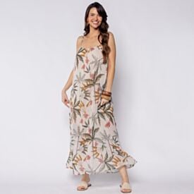 Vestido Feminino Longo Estampado Patricia Foster