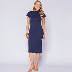 Vestido Feminino Midi Em Crepe Patricia Foster